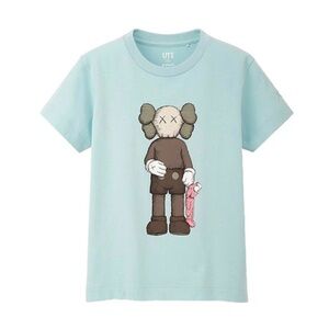 Uniqlo x Kaws kid 3-4Y light blue